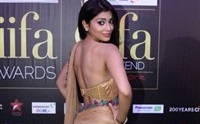 Shriya Saran backless blouse design