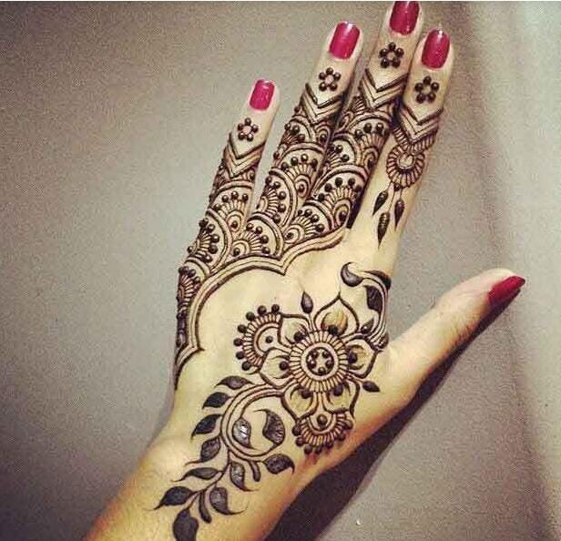 Floral mehendi designs