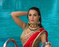 Amy Jackson Saree Photoshoot Pics
