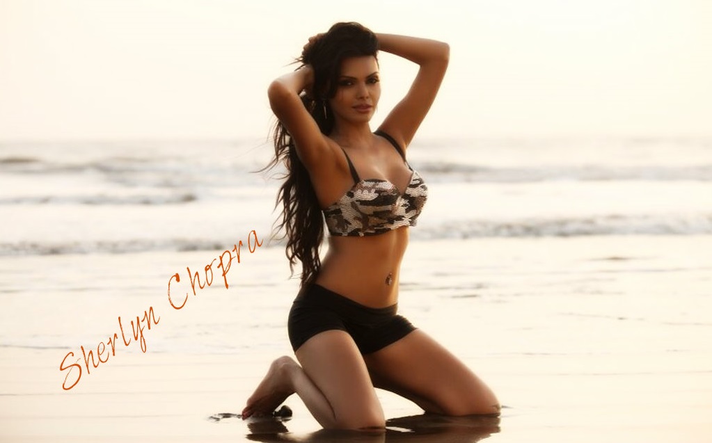 Sherlyn Chopra Hot Bikini Wallpapers