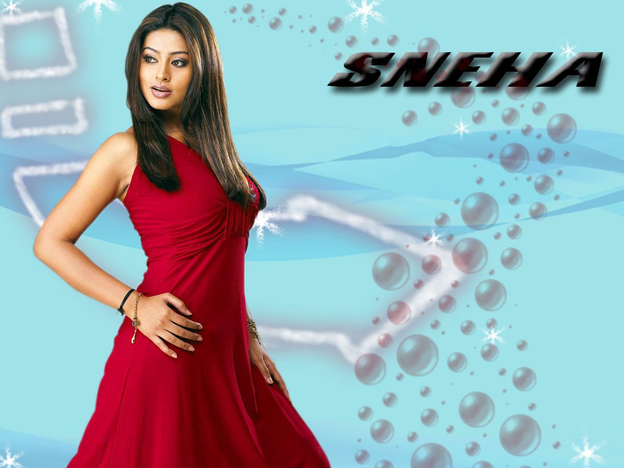 south indian actress sneha in red hot dress