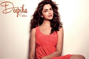 Hot Deepika Padukone in cute red dress