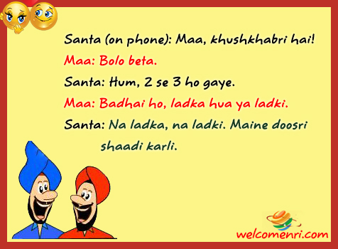 Santa Banta Latest jokes