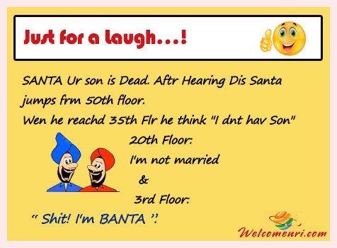 Santa Banta Latest Jokes, santa banta jokes, download free santa banta jokes, santabanta, latest jokes