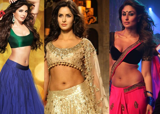 Bollywood Actresses Hot Navel Show - Collection
