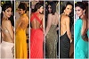Actress wearing hot sexy backless dress