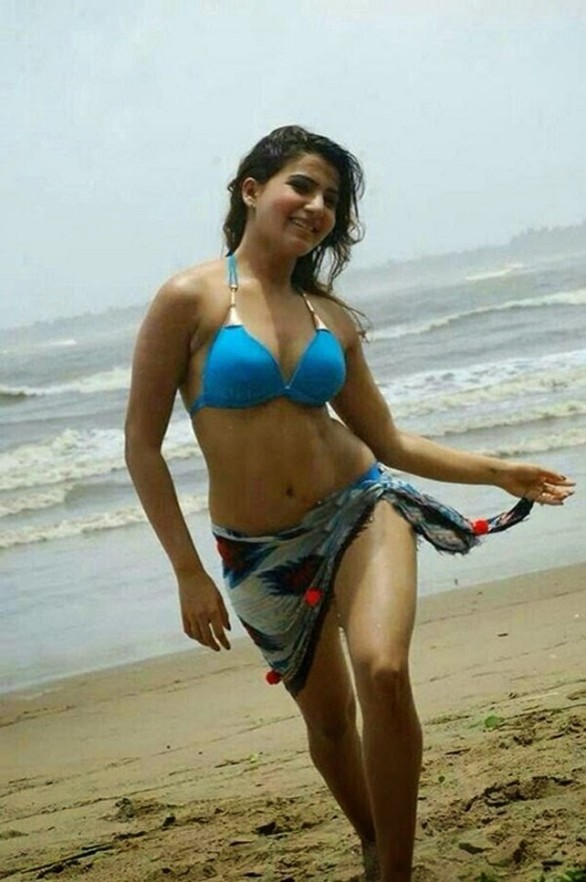 Samantha hot photos in sexy dress 
