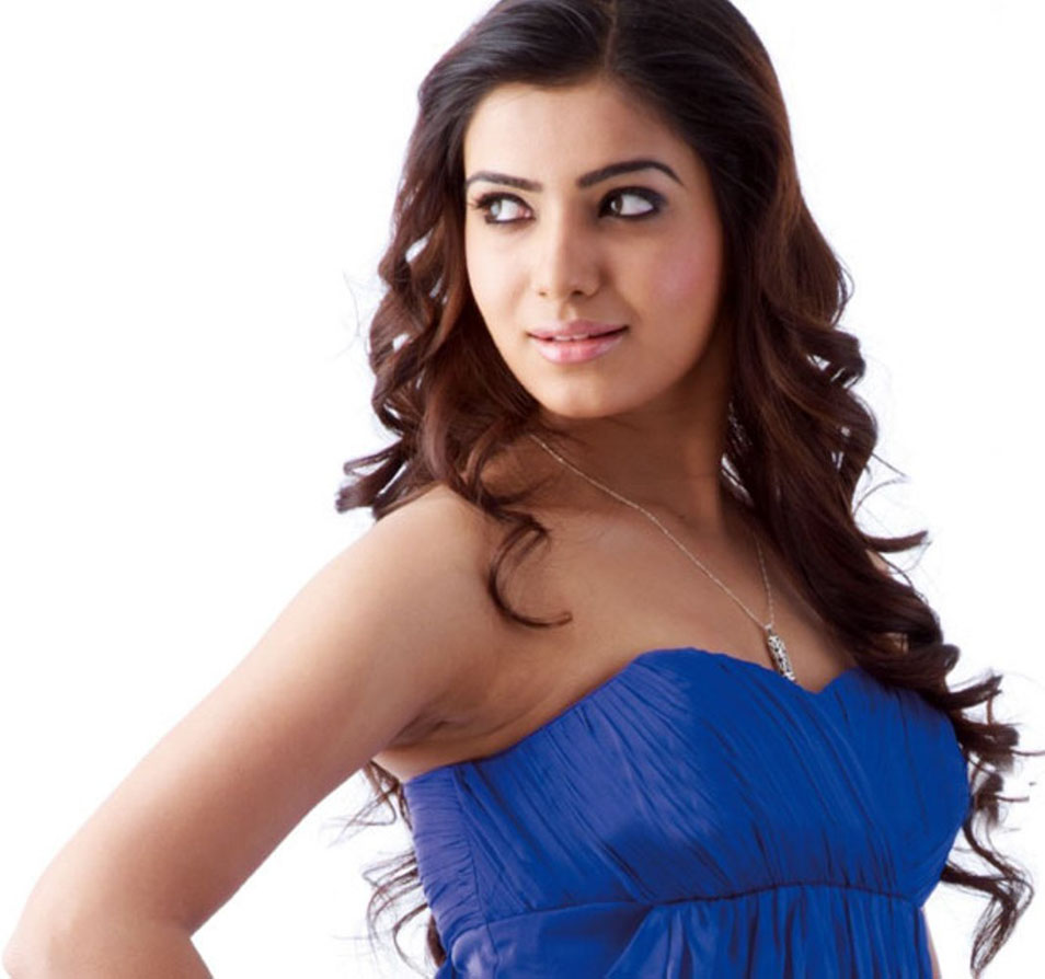 Samantha hot photos in sexy dress 
