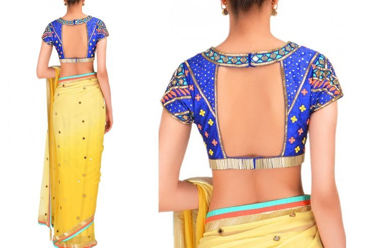Backless blouse designs