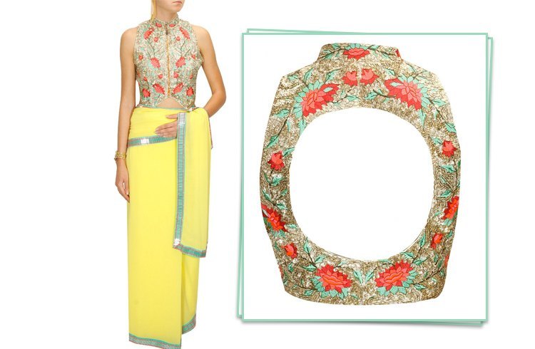 Backless blouse designs