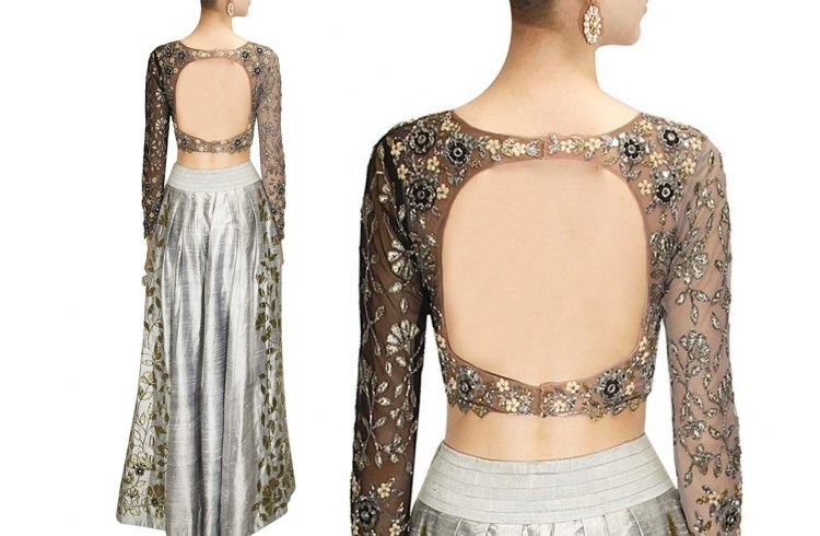 Backless blouse designs