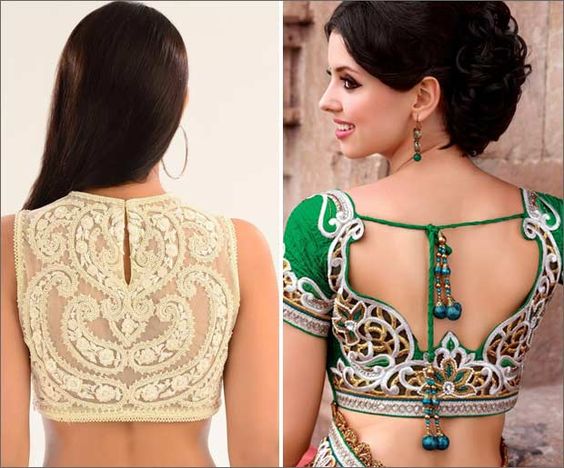 Backless Blouses with Low Naval Sarees Notches up Beauty and Sex Appeal