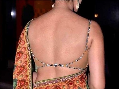 Backless Blouses with Low Naval Sarees Notches up Beauty and Sex Appeal