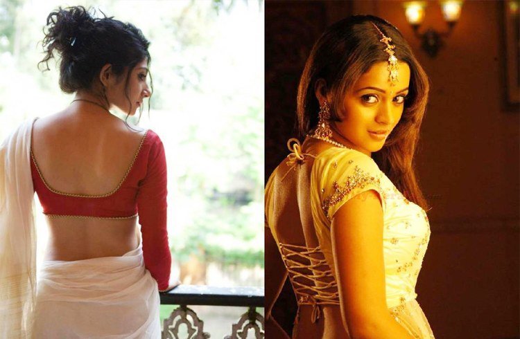 Backless Blouses with Low Naval Sarees Notches up Beauty and Sex Appeal