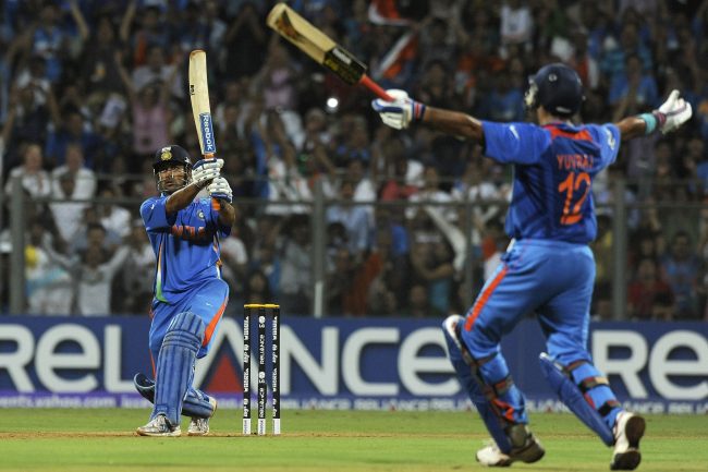 DHONI DELIVERS WORLD CUP GLORY FOR INDIA