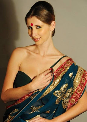 Half Blouse Backless Bra with Saree