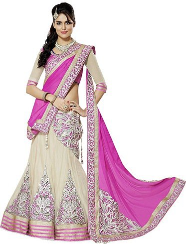 How To Drape Lehenga Saree