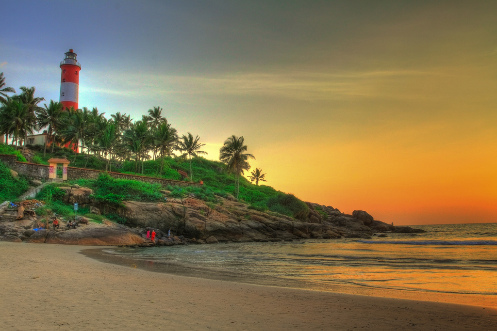kerala Sunset at Kovalam Beach