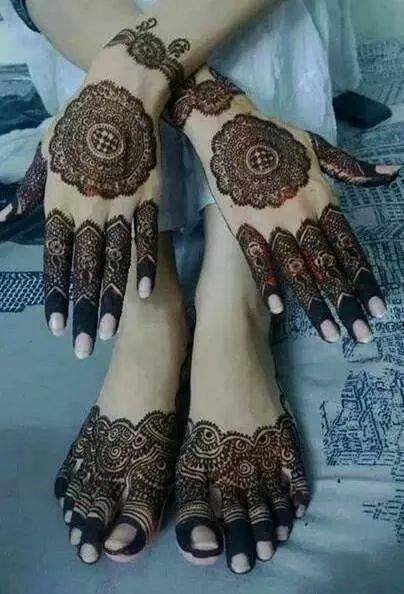 Latest Best Beautiful Bridal Mehandi Designs