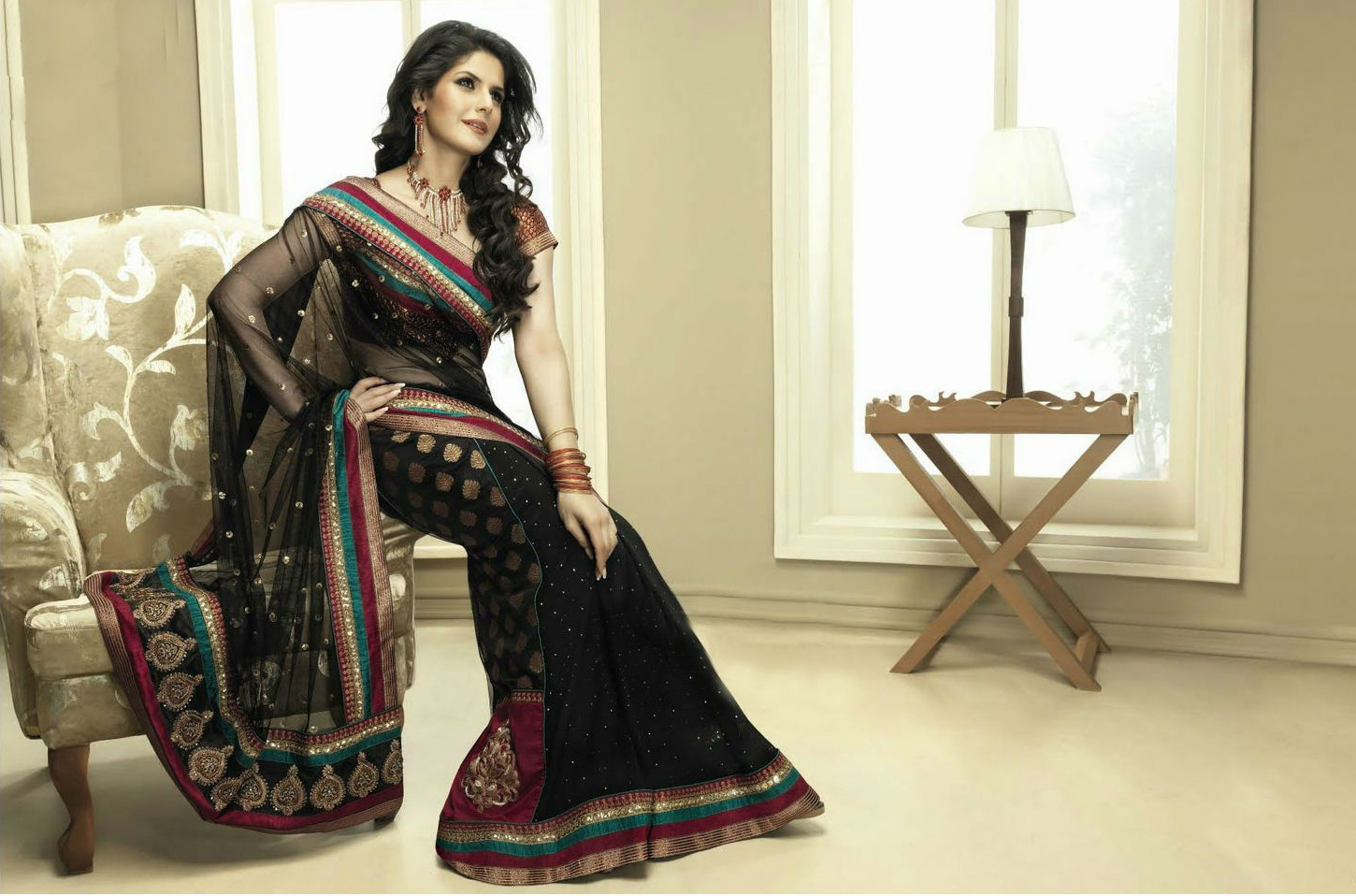 Zarine khan Photos In Saree