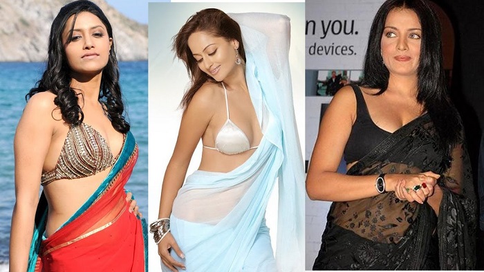unusual saree blouse combination that barely works