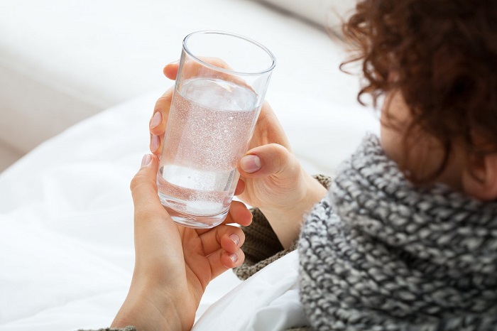 Warm water in the morning