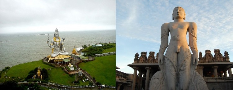 Murudeshwara and Gommateshvara Statue Murudeshwara and Gommateshvara Statue