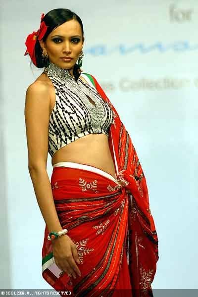 Recycling the same blouse with different sarees : top designer do it, why can’t you?