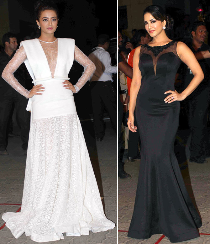 Surveen Chawla and Sunny Leone Surveen Chawla and Sunny Leone