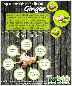 10 Health Benefits of Ginger