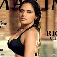 Richa Chadha sizzles in a bikini on Maxim India Cover!