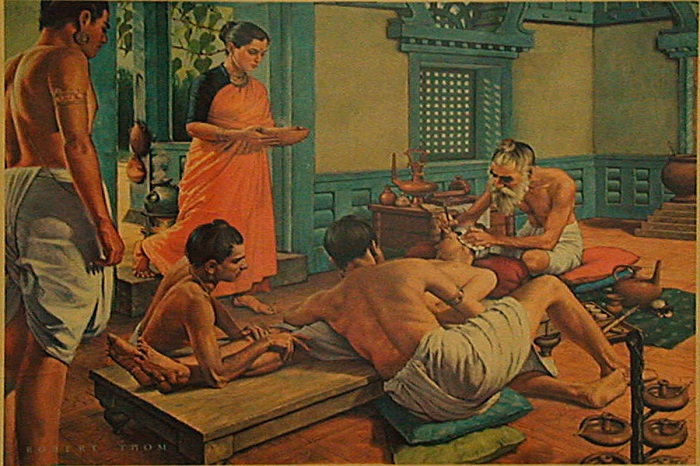 Cataract surgery was first found in ancient India