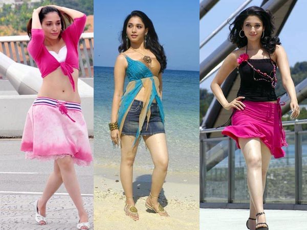 Tamanna Bhatia In Mini Skirt In Racha