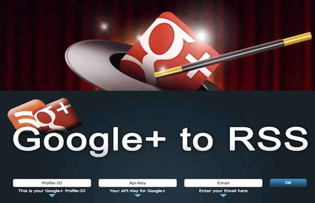 Generate a RSS Feed for Google Plus Page