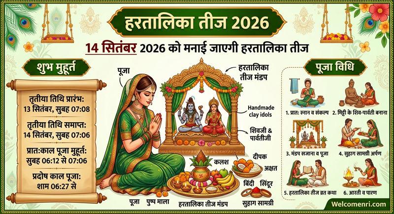 Hariyali teej 2026 Subh Muhurat