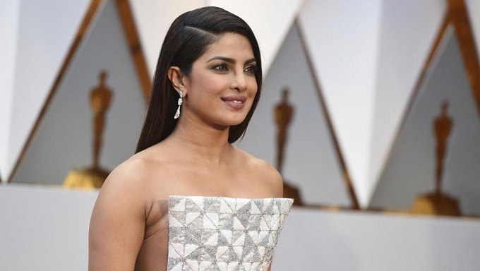 priyanka chopra in pearly white dress