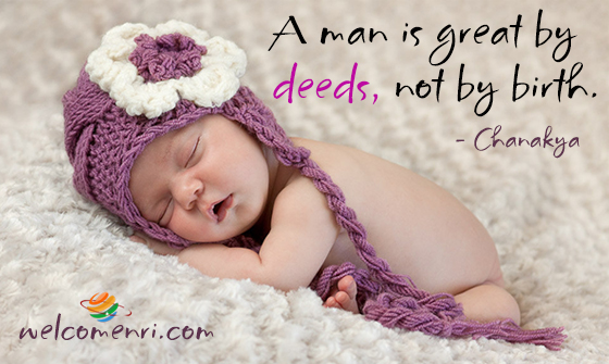 A man is great by deeds, not by birth.