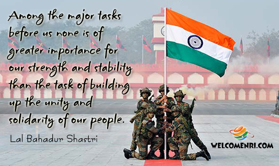 Among the major tasks before us none is of greater importance for our strength and stability than the task of building up the unity and solidarity of our people.