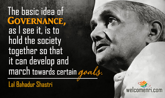 The basic idea of governance, as I see it, is to hold the society together so that it can develop and march towards certain goals.