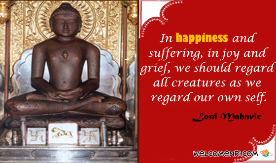 “In happiness and suffering, in joy and grief, we should regard all creatures as we regard our own self.”