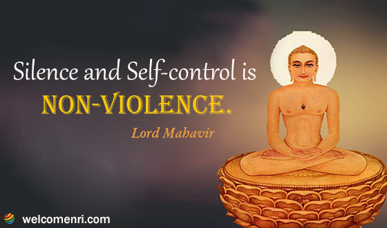 Silence and Self-control is non-violence.