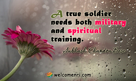 A true soldier needs both military and spiritual training.