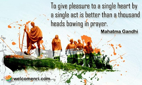 To give pleasure to a single heart by a single act is better than a thousand heads bowing in prayer.