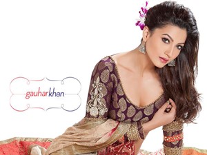 Tv Actress Gauhar Khan Hot Wallpapers