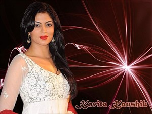 TV Actress Kavita Kaushik Red Lips Wallpapers