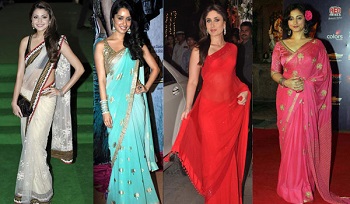 How To Drape A Saree To Look Slim?