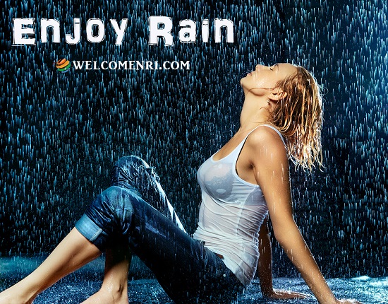 Girl in rain