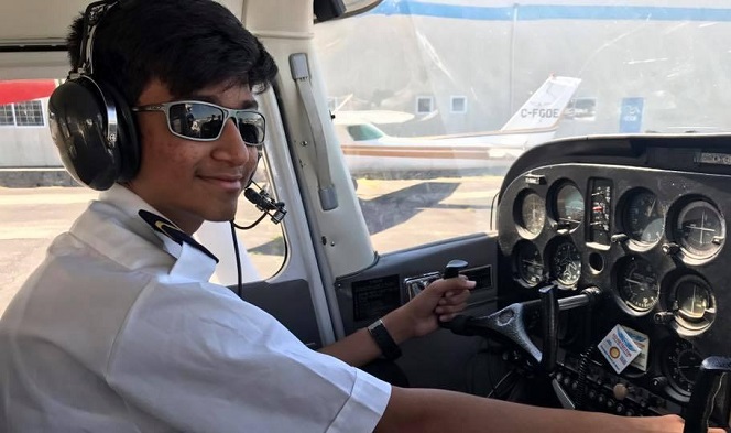 indian boy in uae is youngest pilot