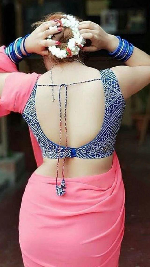 Backless Blouse Design