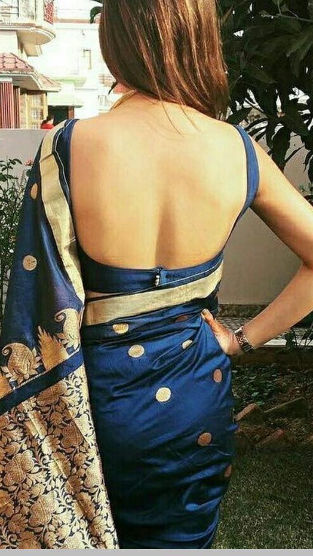 Backless Blouse Design